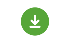 Grünes Icon mit Pfeil nach unten